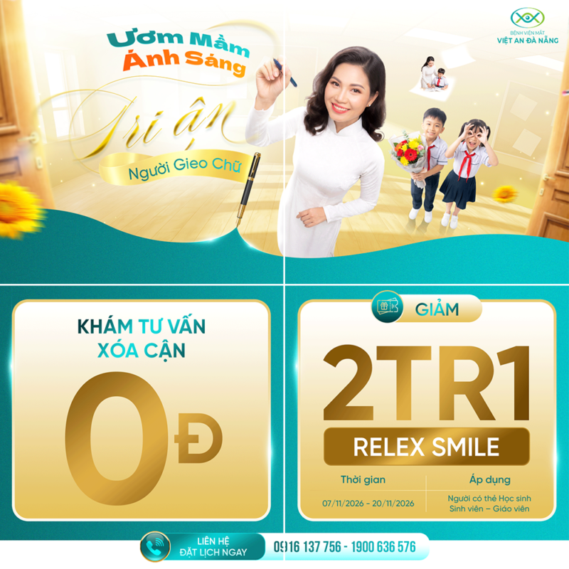 Ưu đãi xóa cận ReLEx SMILE